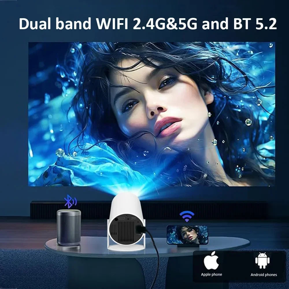 DITONG HY300 Plus Projector Android 4K 1280*720P Dual Wifi
