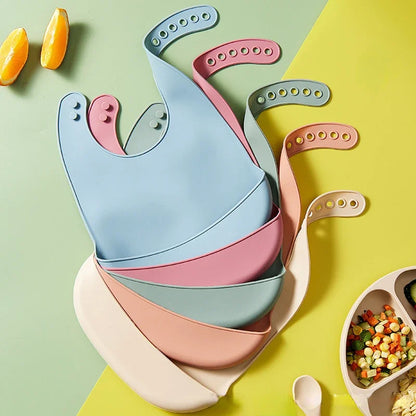 Baby Bib Adjustable Waterproof Bibs Babies