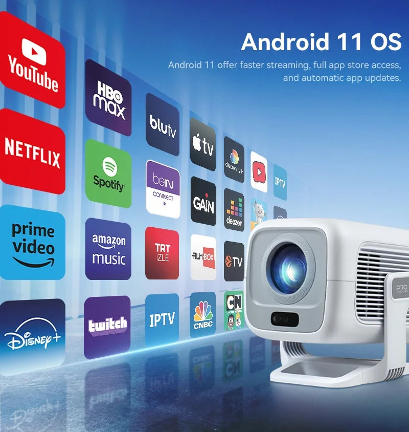 DITONG X3Plus HD projector Native 1080P support 4K WIFI6 BT5.4