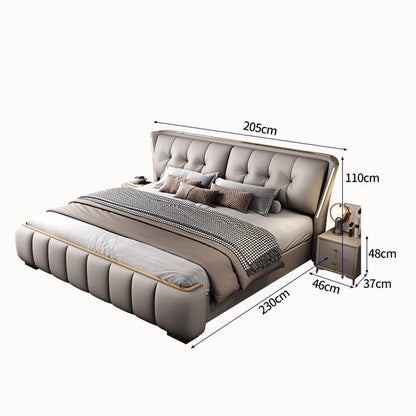 Double Unique Bed Aesthetic Bedroom Luxury Fancy Headboards Bed Frame King Sized Muebles Para El Hogar House Accessories