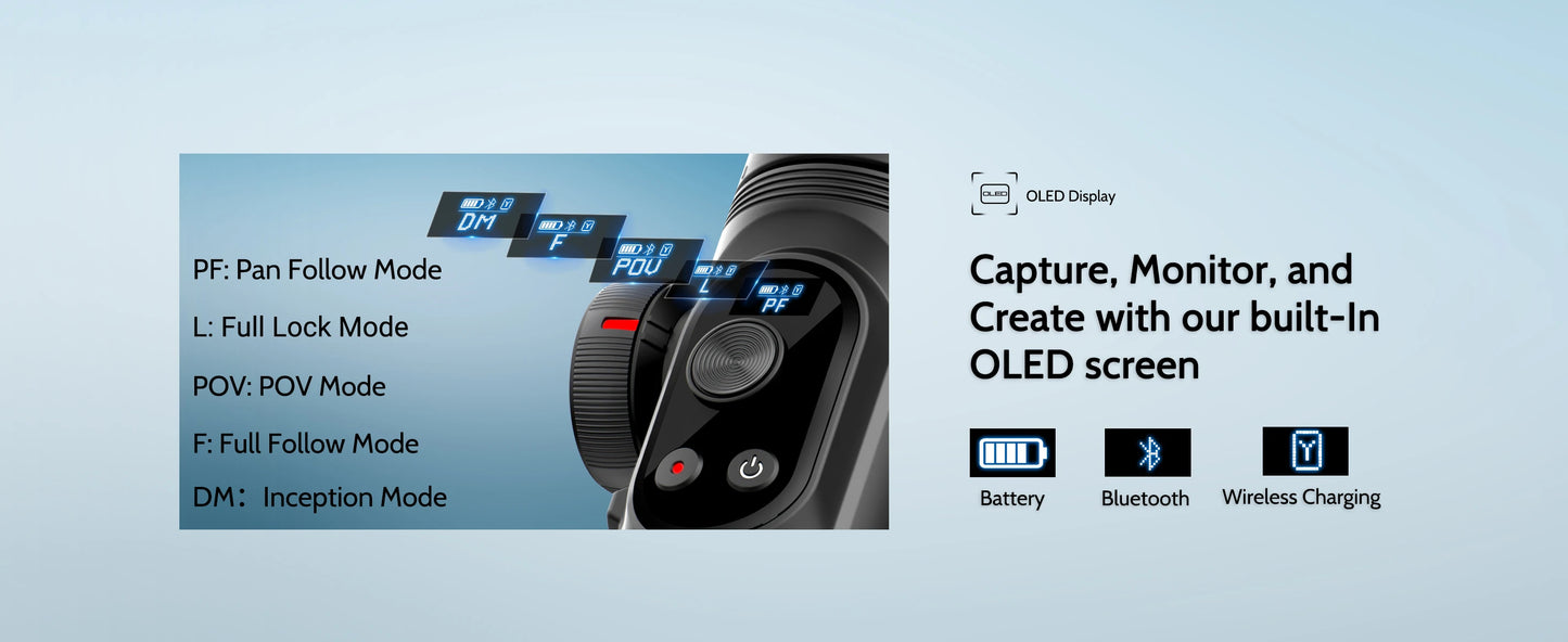 AOCHUAN Smart Phone XPro Smartphone 3 Axis Gimbal Stabilizer