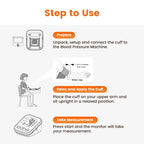Blood Pressure Monitor, Sinocare ARM-30E