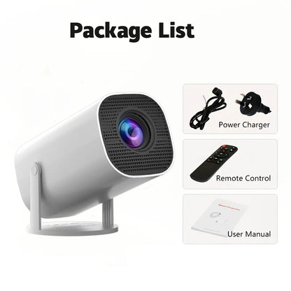 HD mini projector, supports 4K video, resolution 1280x720P
