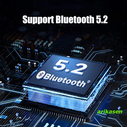 Open Ear Headphones TWS Wireless Bluetooth Earphones Noise Cancelling Microphones Headsets with Lights for Night Runnning Sport