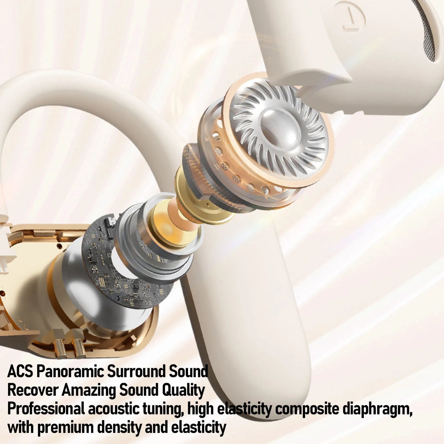 Translating Ear Buds Translation Earbuds Earhook Active Noise Reduction Wireless Bluetooth AI Language Translator Earbuds