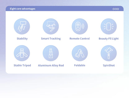 Selfie Stick Phone Gimbal Stabilizer For iPhone Android