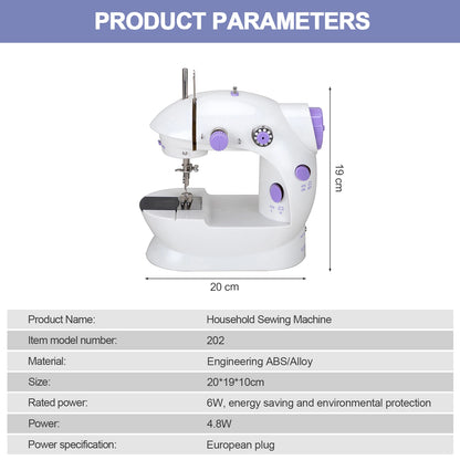 Beginner's Sewing Machine | 2-Speed, Double Thread, with Foot Pedal
