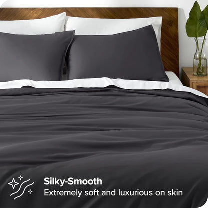Lyocell Bamboo Bedding Set: Single Duvet Cover & Pillowcases