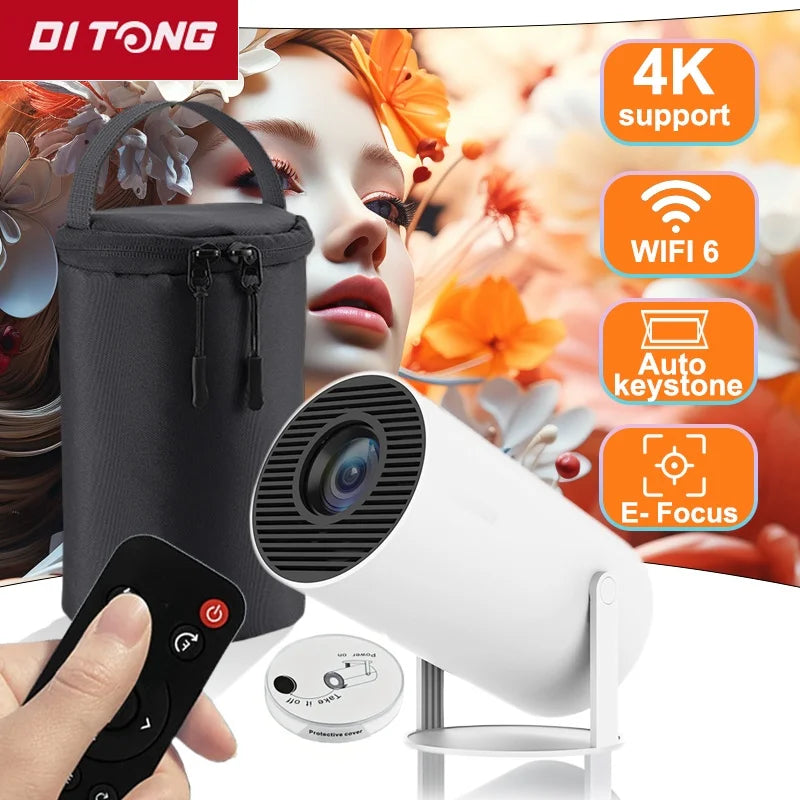 DITONG HY300 Plus Projector Android 4K 1280*720P Dual Wifi