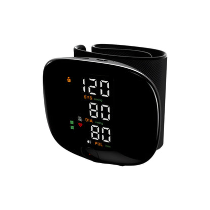 English Voice Activated Portable LED Wrist Blood Pressure Monitor