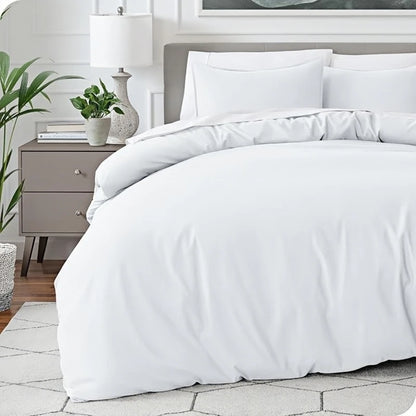 Soft Brushed Bedding Set - 3-Piece Duvet Cover & Pillowcases