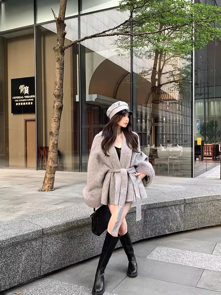 New Women's Brown Woollen