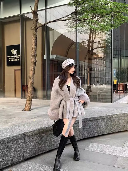 New Women's Brown Woollen