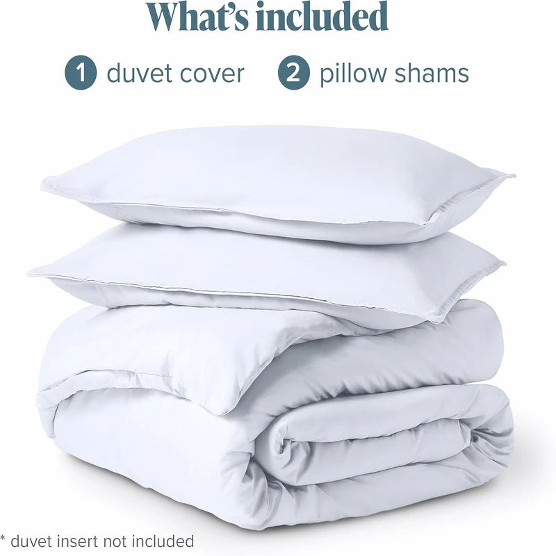 Soft Brushed Bedding Set - 3-Piece Duvet Cover & Pillowcases