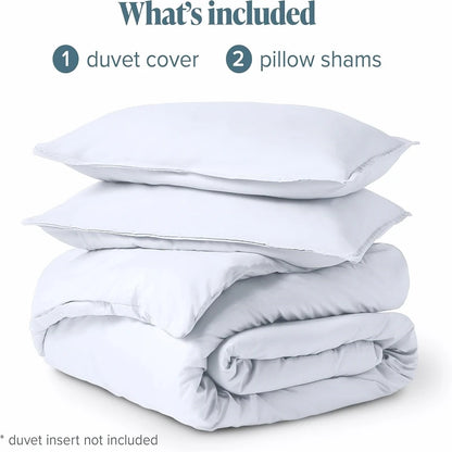 Soft Brushed Bedding Set - 3-Piece Duvet Cover & Pillowcases