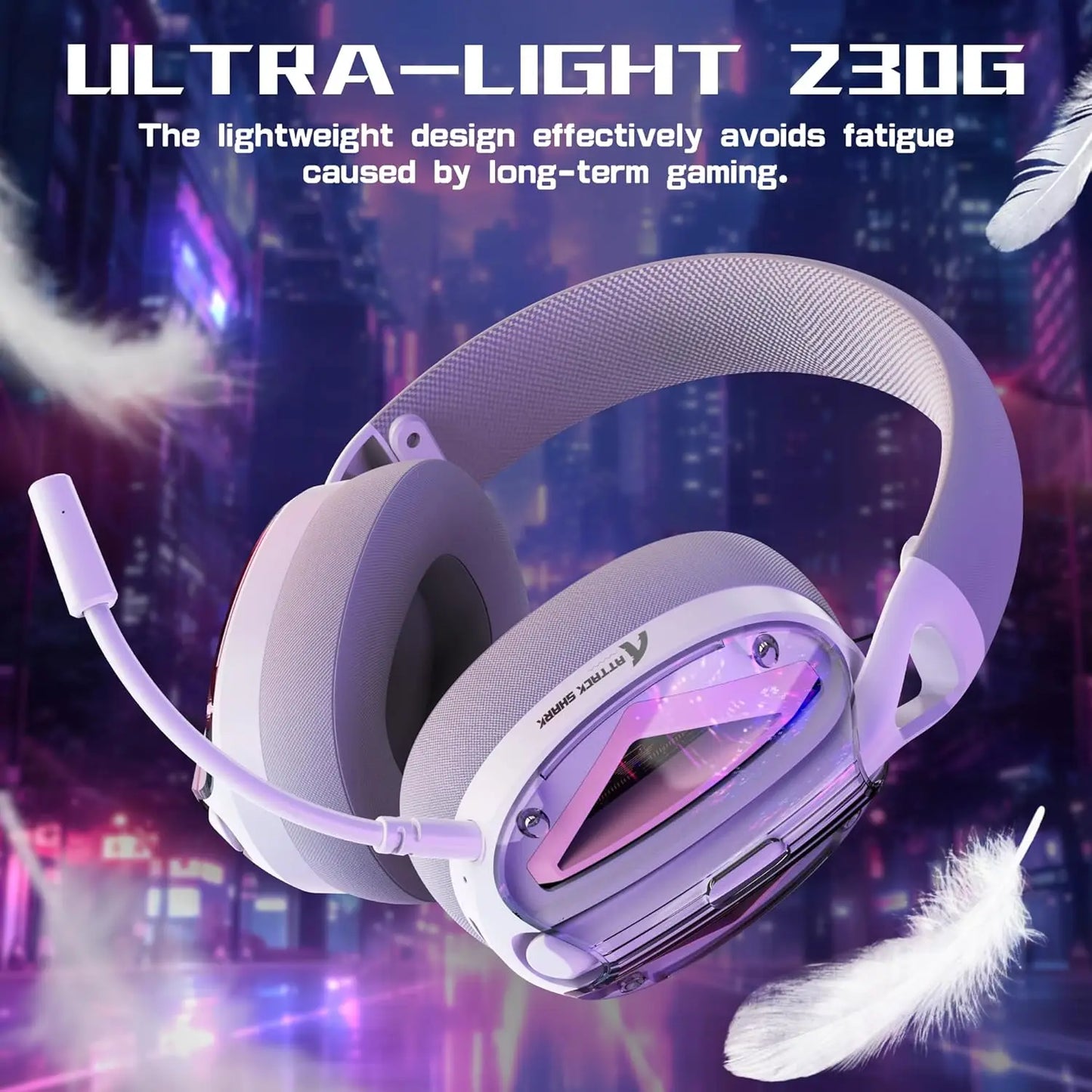Attack Shark L60 Ultra-Light Tri-Mode Gaming Headset