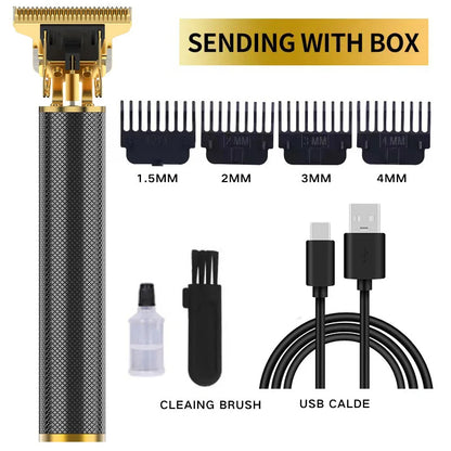 Professional Cordless Hair Clipper for Men - Waterproof Rechargeable