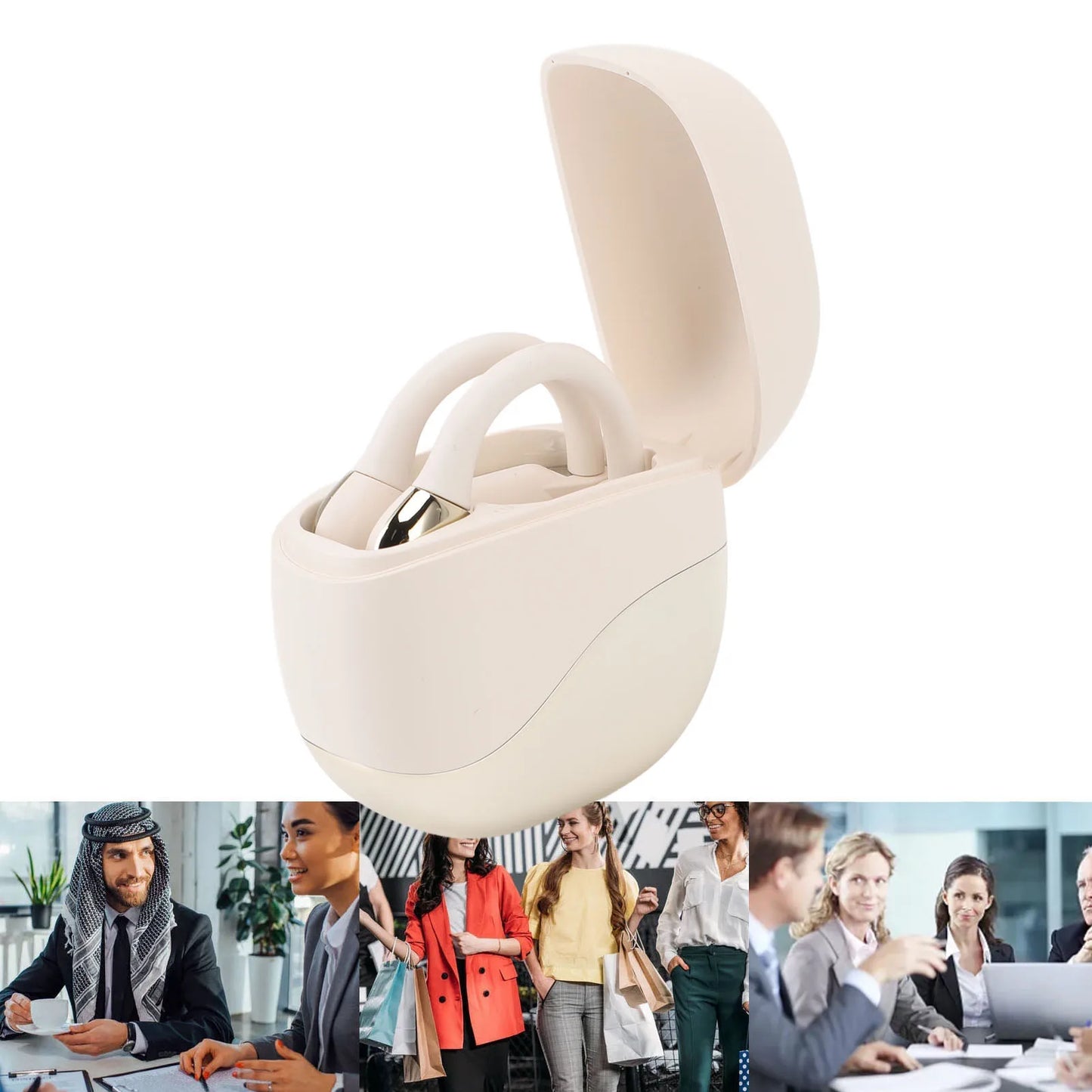Translating Ear Buds Translation Earbuds Earhook Active Noise Reduction Wireless Bluetooth AI Language Translator Earbuds