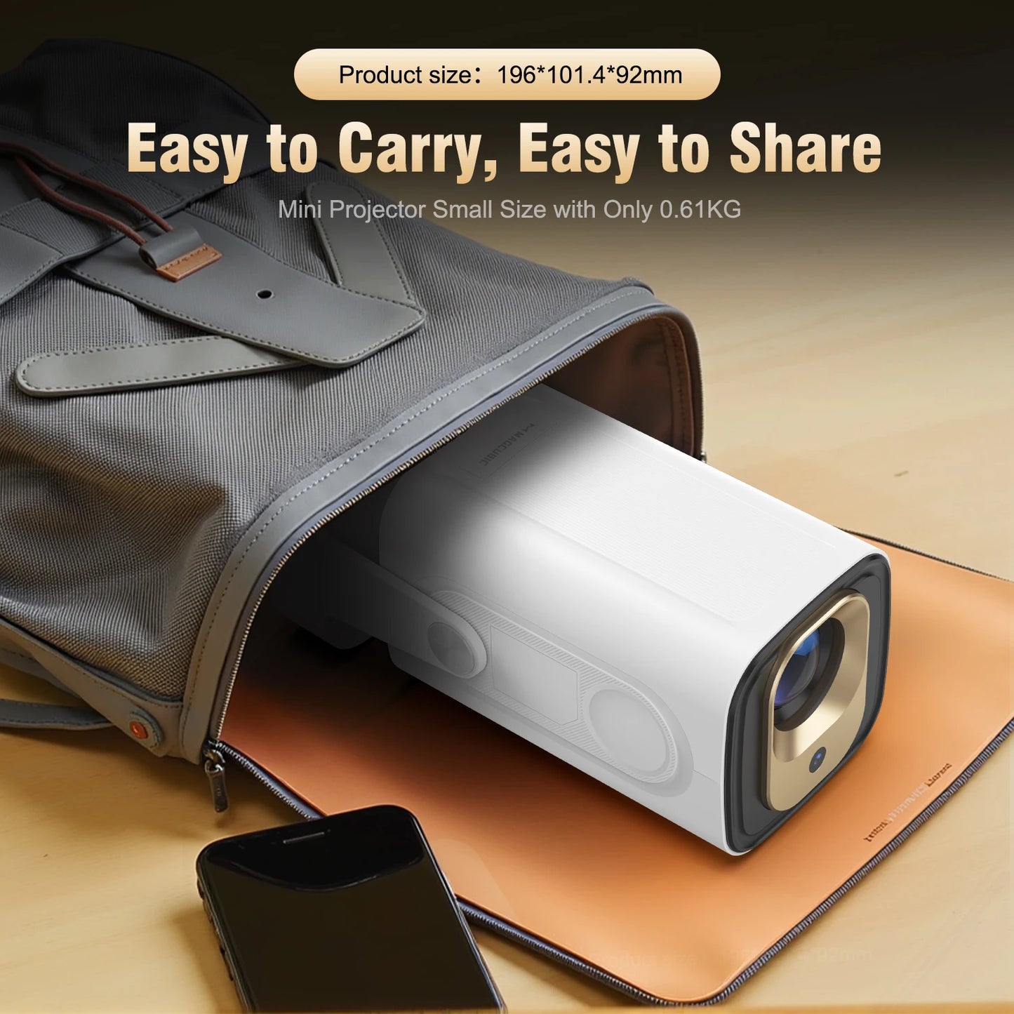 Magcubic HY310 Mini Projector Auto Focus 4K Native 1080P