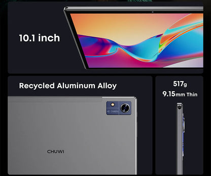 CHUWI Hi10X Pro Tablet 4G LTE Android 13 Widevine L1 10.1"