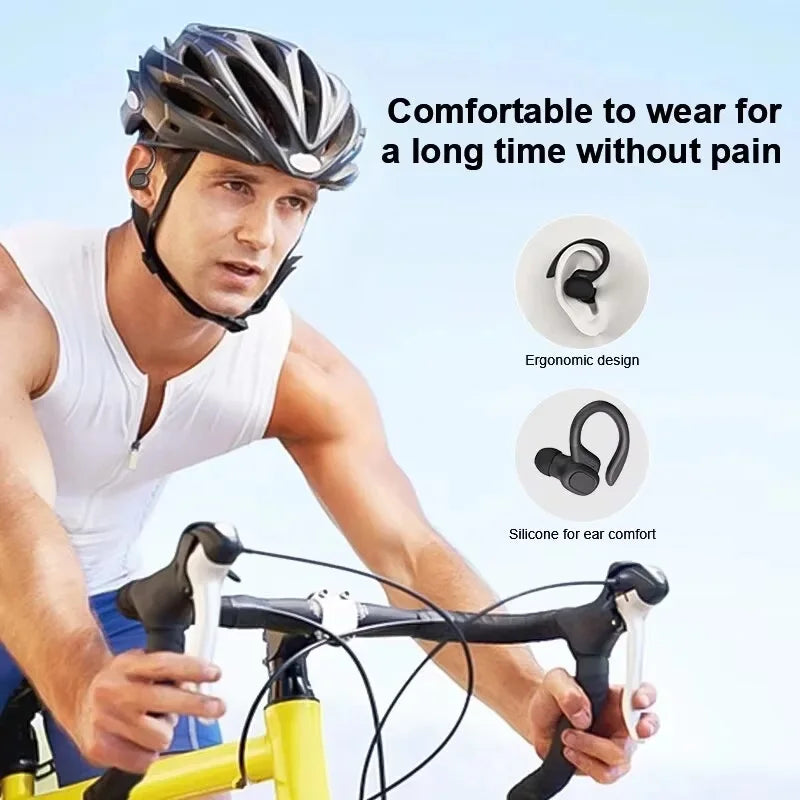 Secure-Fit Sports Earbuds | Hi-Fi Sound, Waterproof, TWS with Mic
