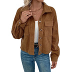 Women's Open-Front Coat | Y2K Elegant Style with Turn-Down Collar & Loose Fit