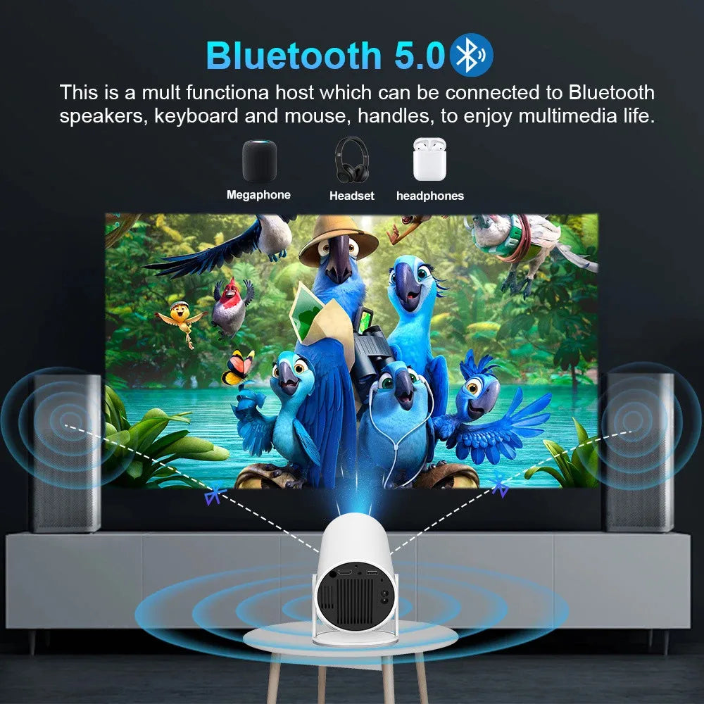 DITONG HY300 Plus Projector Android 4K 1280*720P Dual Wifi