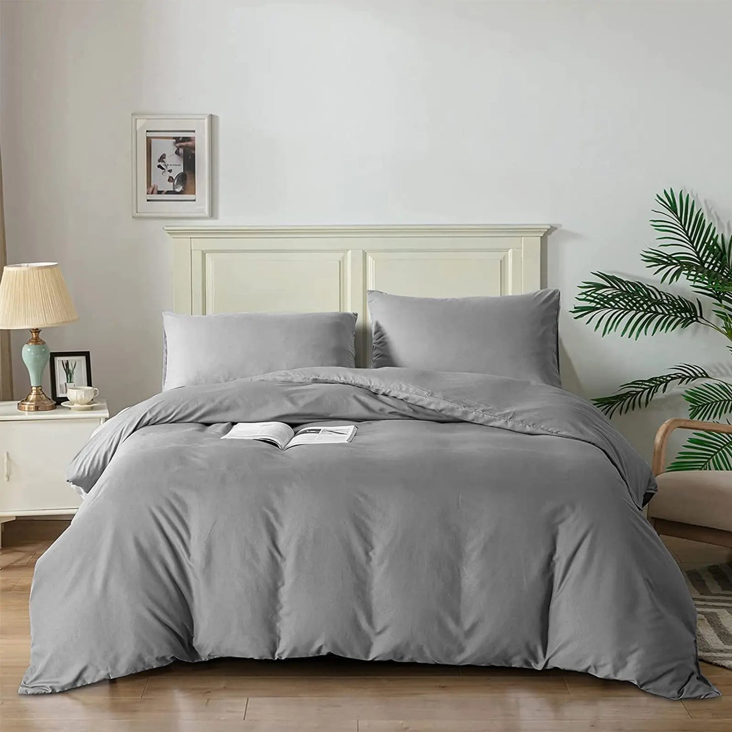 Good Nite  Duvet Cover Set - Soft Microfiber Bedding with Pillowcases, Breathable Quilt Cover