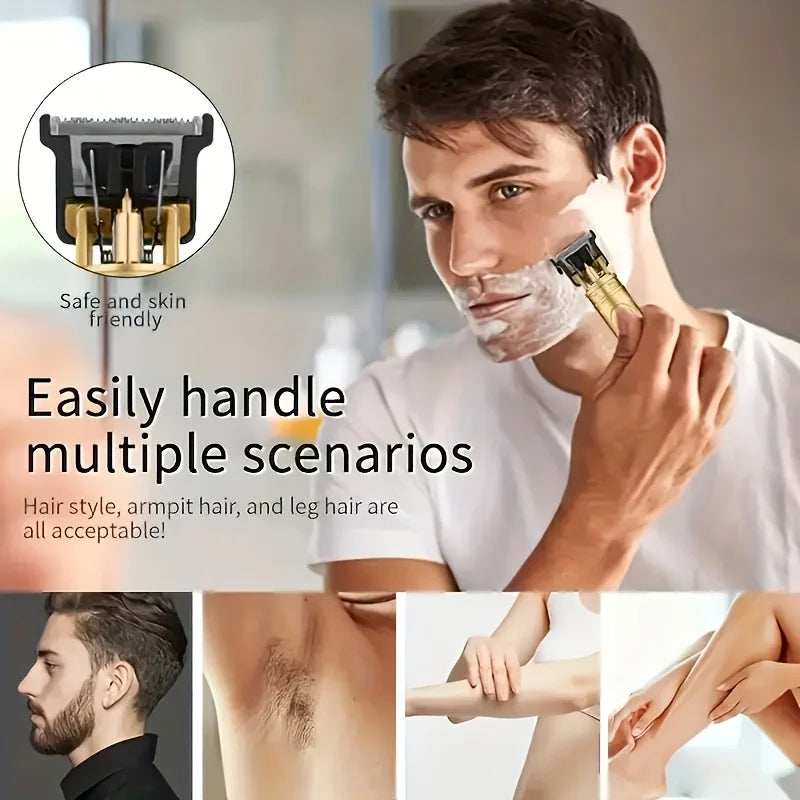 T9 Dragon-Carved Hair Clipper for Men