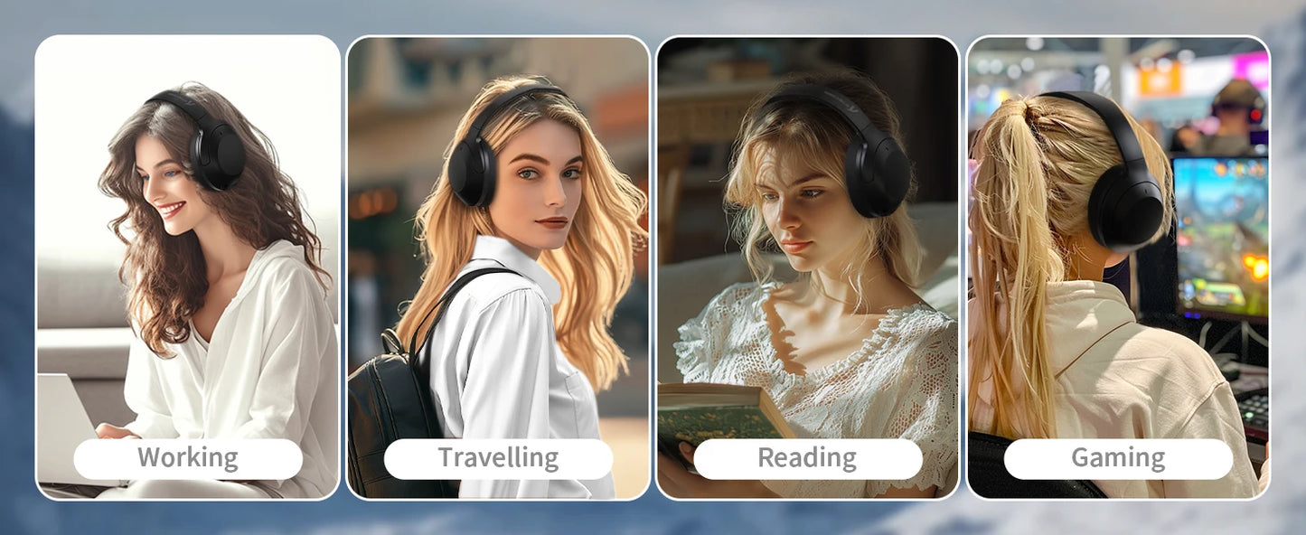 Attack Shark G300 Wireless Headphones | ENC Noise Cancellation for Immersive Sound