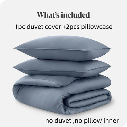 Lyocell Bamboo Bedding Set: Single Duvet Cover & Pillowcases