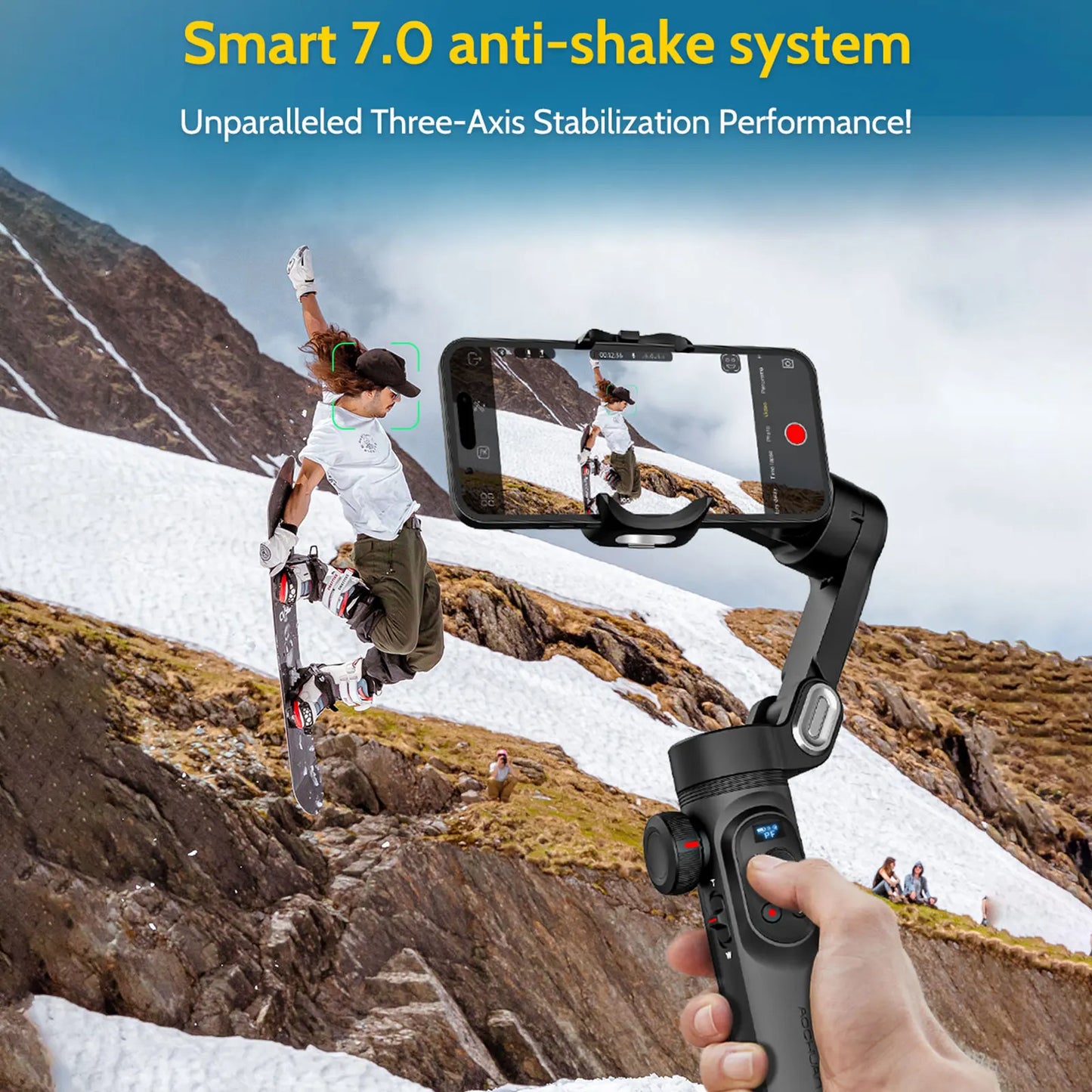 AOCHUAN Smart Phone XPro Smartphone 3 Axis Gimbal Stabilizer