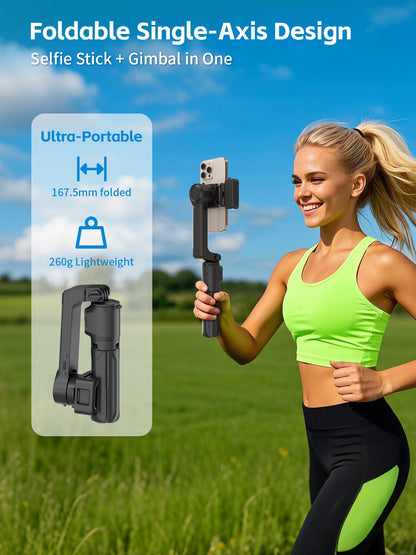 Selfie Stick Foldable Wireless Tripod Gimbal