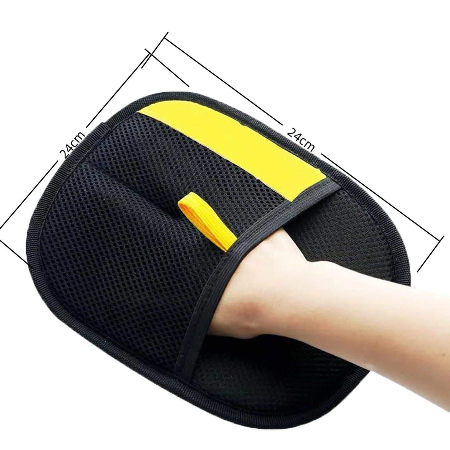 Two-Sided Pet Grooming Glove for Fur Removal and Carpet Cleaning