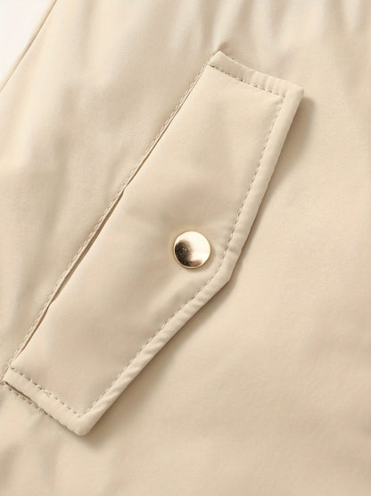 Women's Hooded Fleece | Mid-Long Windproof Coat