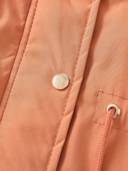 Women's Hooded Fleece | Mid-Long Windproof Coat