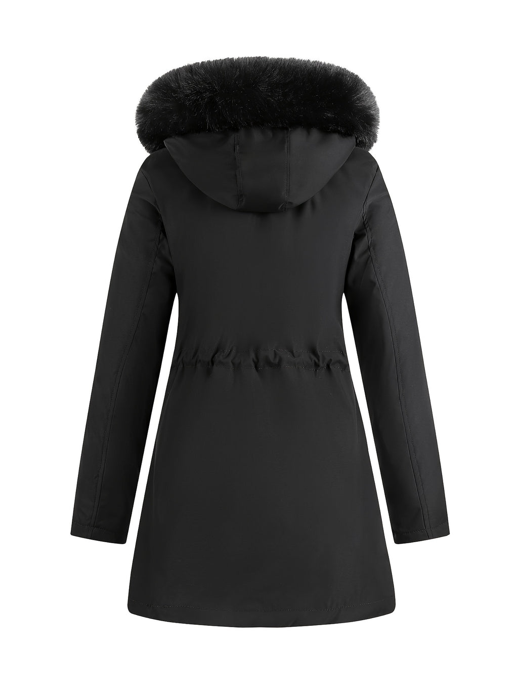 Women's Hooded Fleece | Mid-Long Windproof Coat
