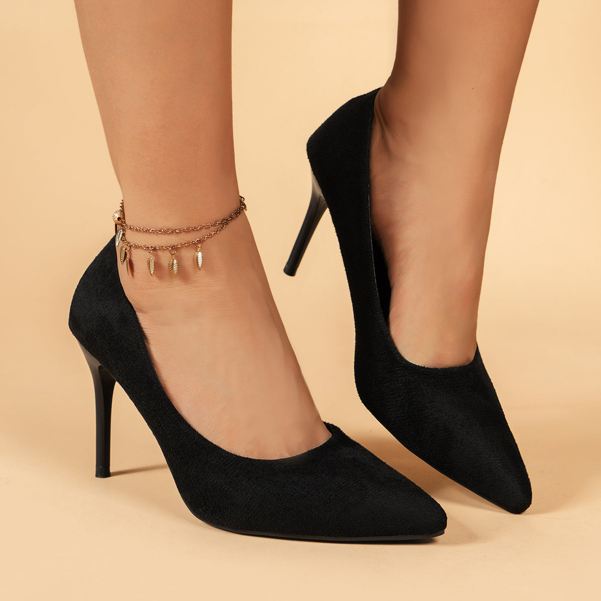 Women's Black Stiletto Pumps
