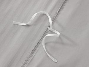 Good Nite King Duvet Cover Set - 200TC Stripe Pattern, Zipper Closure & Corner Ties