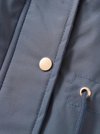 Women's Hooded Fleece | Mid-Long Windproof Coat