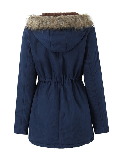 Women heavy duty hooded winter coat