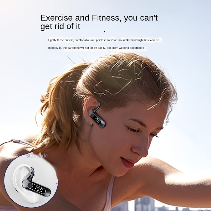 Secure-Fit Sport Earbuds | BT 5.2, 20H Battery, Noise Cancelling Mic, IP5 Rated