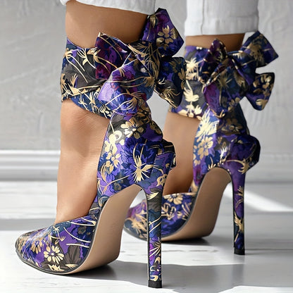 CBI STYLE Women's Floral Stiletto High Heels