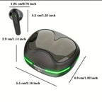 LIT-Sound TWS Earbuds: LED Gaming Earphones with Touch Control for Sports
