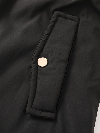 Women's Hooded Fleece | Mid-Long Windproof Coat