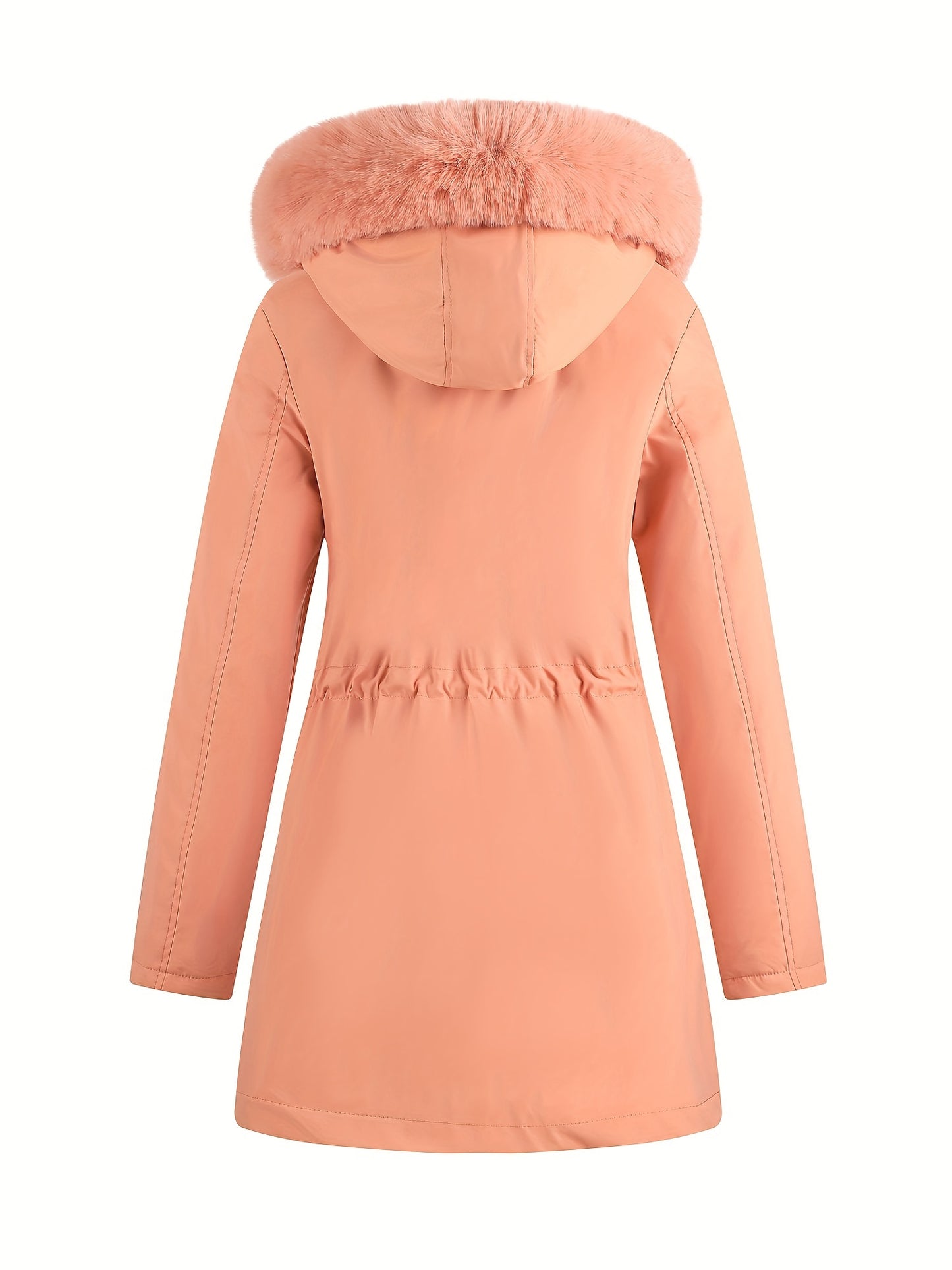 Women's Hooded Fleece | Mid-Long Windproof Coat