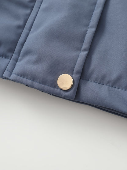 Women's Hooded Fleece | Mid-Long Windproof Coat