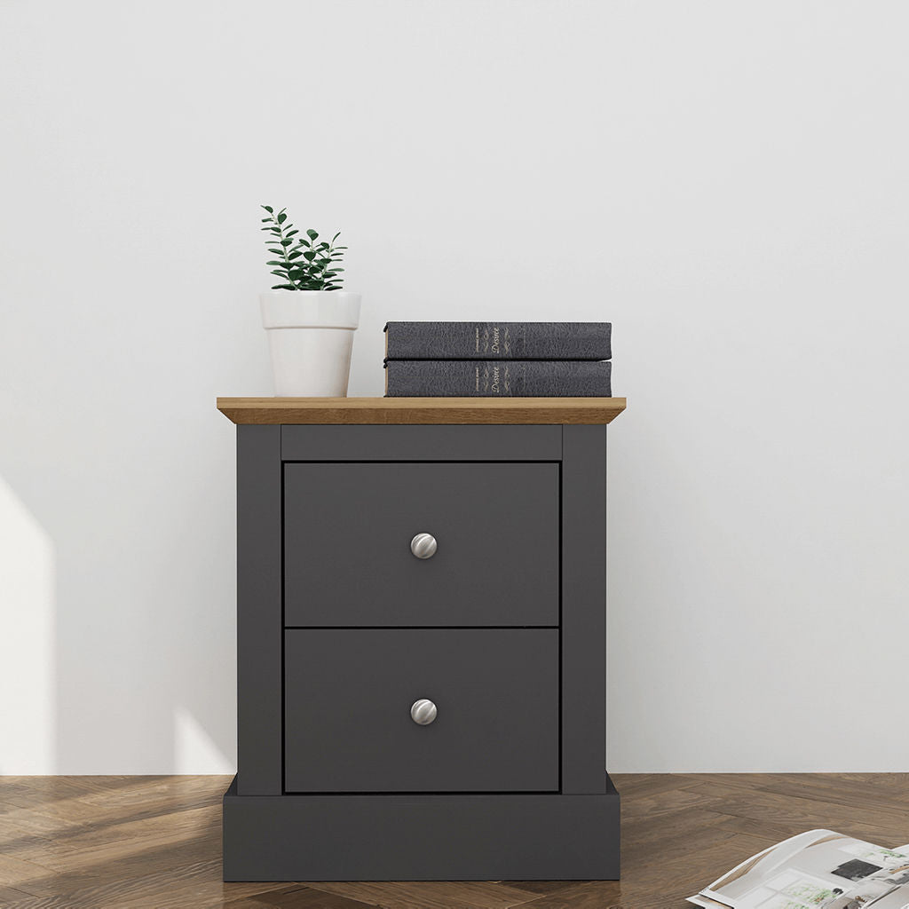Devon White Bedside Cabinet