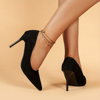 Women's Black Stiletto Pumps