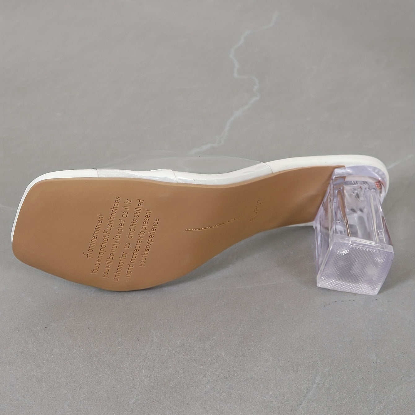 Women's Crystal Chunky Heel Sandals